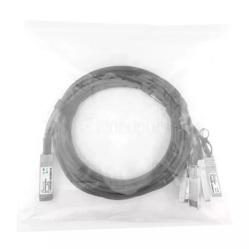 Tīkla kabelis BlueOptics ET7402-25DAC-2M-BL QSFP28 4xSFP28 InfiniBand 2m melns