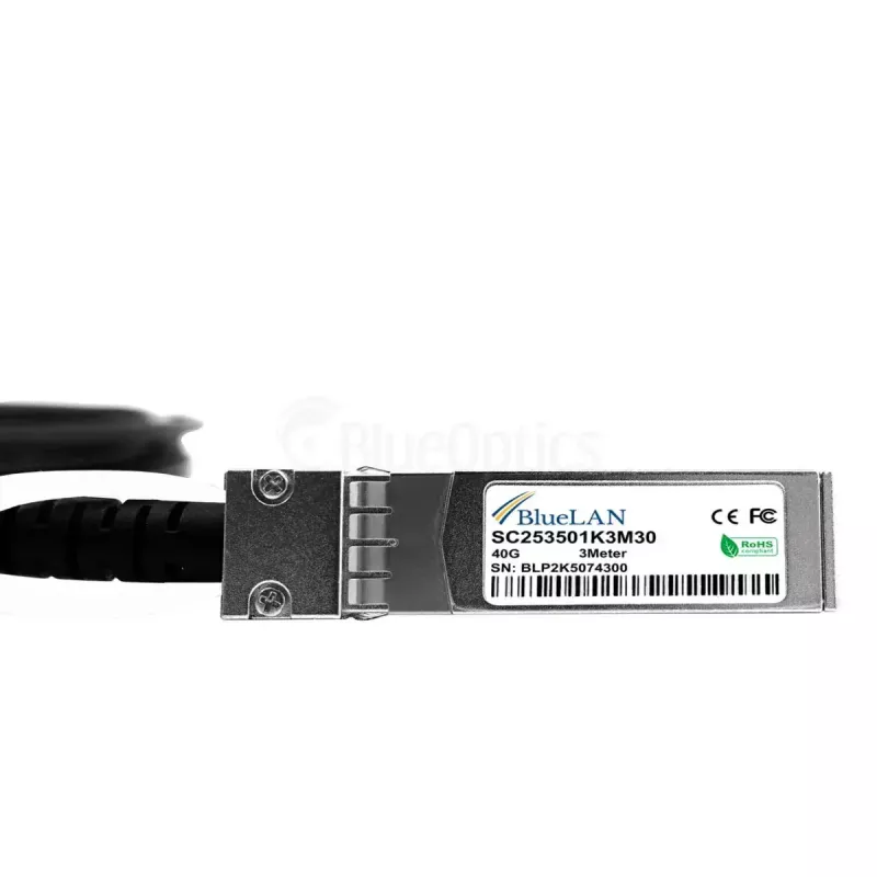 Tīkla kabelis BlueOptics ET7402-25DAC-2M-BL QSFP28 4xSFP28 InfiniBand 2m melns