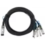 BlueOptics XQ+BC0003-XS+-BL InfiniBand/optiskās šķiedras kabelis 3 m QSFP28 4xSFP28 vīr./vīr.