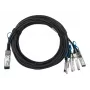 DAC kabelis BlueOptics GXFBL5I-BL 2m QSFP28 uz 4x SFP28
