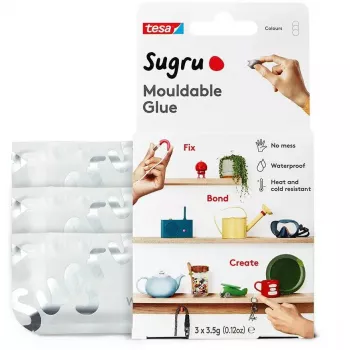 Līmējošā tepe Tesa Sugru All-Purpose, 3 gab., balta
