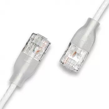 Tīkla kabelis Wantec 7408 RJ45 Cat6a 5m Balts