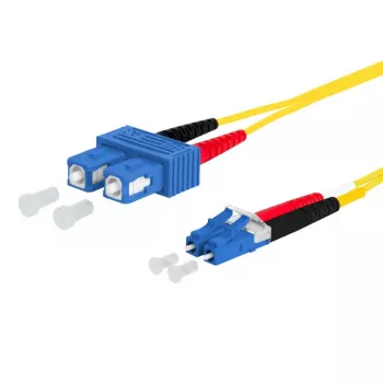 Optiskās šķiedras kabelis METZ CONNECT 151P1EOJO15E SC LC I-V(ZN) H 1.5 m Dzeltens