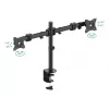 PureMounts PM-OFFICE-02 monitora stiprinājums / statīvs 68,6 cm (27 collas) Galda, Melns