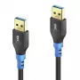 USB kabelis PureLink FI-U310-003 USB 3.2 Gen 1 0,3 m USB A Melns Zils