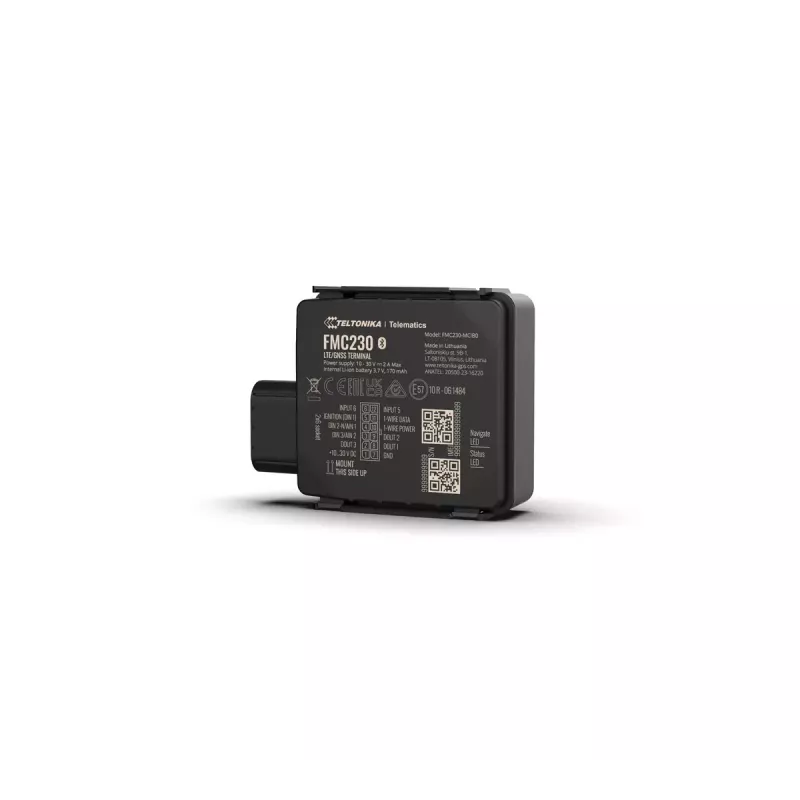 GPS izsekotājs Teltonika FMC230 ūdensnecaurlaidīgs LTE CAT 1 melns