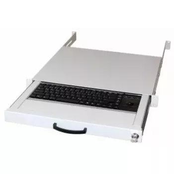 Klaviatūra AIXCASE AIX-19K1UKDETB-W USB PS/2 QWERTZ vācu valodai balta