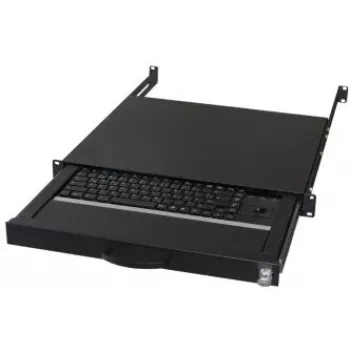 Tastatūra AIXCASE AIX-19K1UKDETB-B USB PS/2 QWERTZ vācu melna