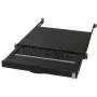Tastatūra AIXCASE AIX-19K1UKDETB-B USB PS/2 QWERTZ vācu melna