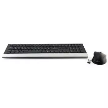 Bezvadu tastatūra MediaRange MROS105-YU QWERTZ melnā krāsā — kompakta bezvadu tastatūra ar QWERTZ izkārtojumu