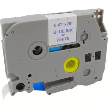 MediaRange plastmasas lentes kasete Brother TZ-233 12mm 8m zila uz balta