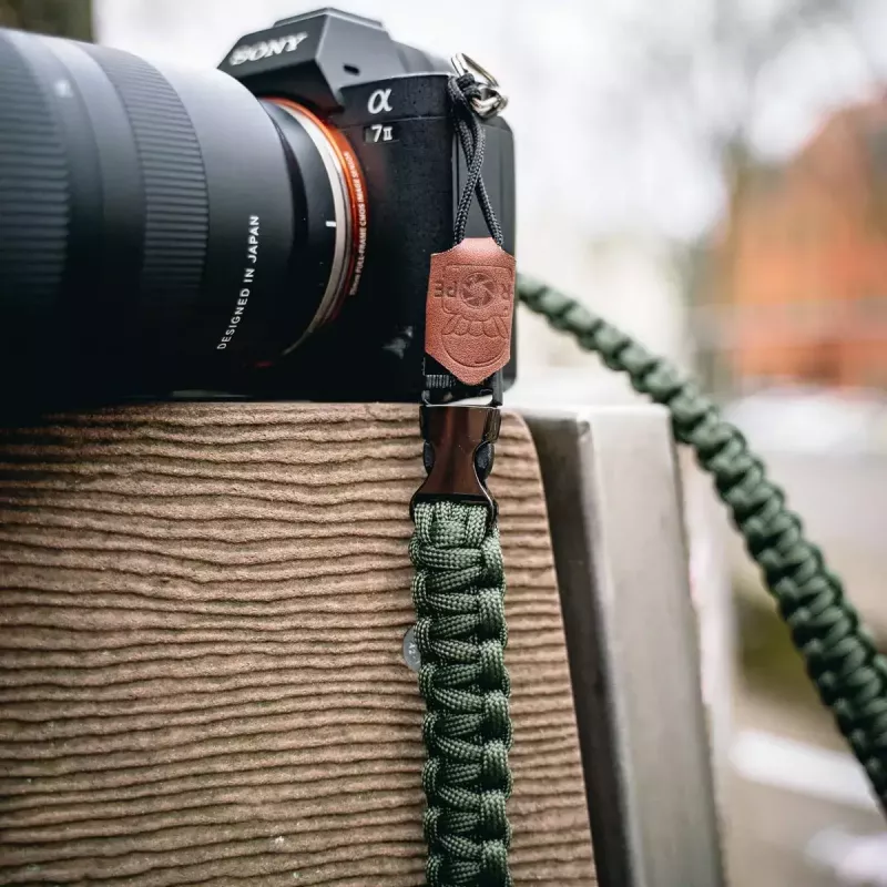BCB C-Rope Traveler kameras siksna — neilons, olīvzaļa, maksimālais garums 100 cm