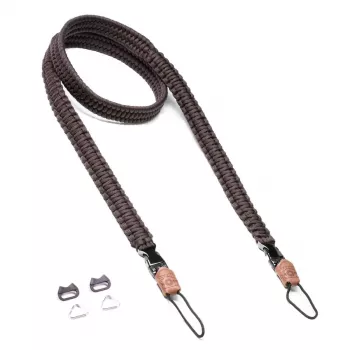 Kameras siksna REV C-Rope Traveler — neilona brūna, regulējama līdz 125 cm digitālajām kamerām
