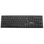 Bezvadu tastatūra MediaRange MROS111-GR QWERTY izkārtojums, melna — kompakts bezvadu dizains