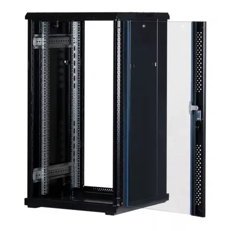 Rockstable 22 U 19 collu serveru skapis ar rūdītu stiklu RS19-6622