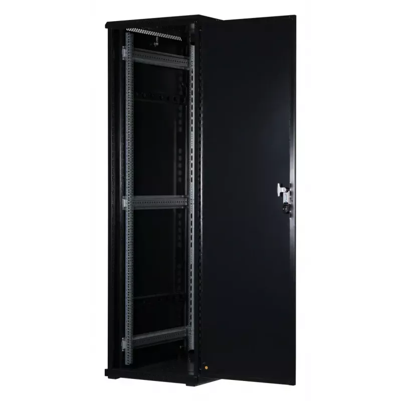 42U serveru skapis Rockstable RS19-6042 ar rūdītu stiklu