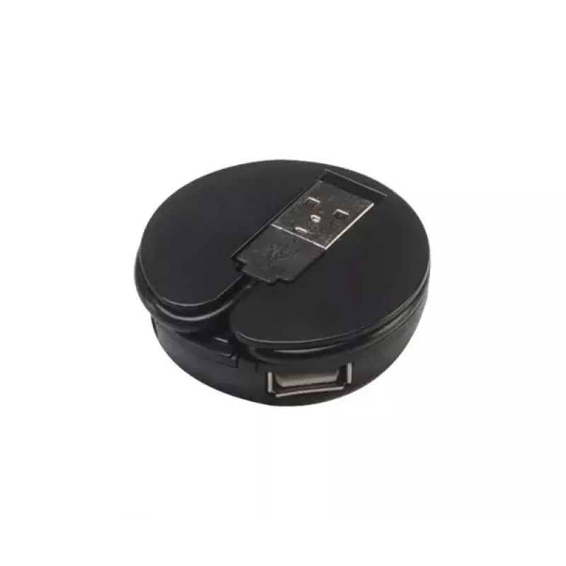 USB centrmezgls Akasa Connect4C 4-IN-1 melns