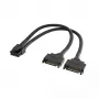 Strāvas adaptera kabelis Akasa Dual SATA to 8‑Pin CPU (AK-CBPW33-15) 15 cm