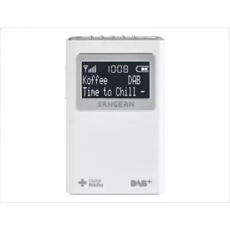 Pārnēsājamais radio Sangean DPR-39 DAB+ FM LCD balts