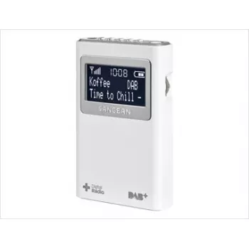 Pārnēsājamais radio Sangean DPR-39 DAB+ FM LCD balts