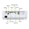 Acer īsa fokusa projektors S1387n, WXGA 1280x800, 4000 ANSI, 20 000:1, HDMI/VGA/RJ45, 16 W skaļrunis, 3,1 kg