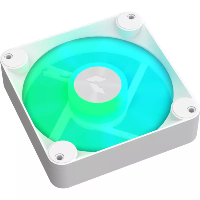 APNX 120 mm korpusa ventilatori 3 gab. komplektā — APNX FP1-120 balts, trīs 120 mm dzesēšanas ventilatori