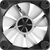 Korpusa ventilators APNX FP1-R 120 mm, melns, apgriezta gaisa plūsma, 3 gab. iepakojumā