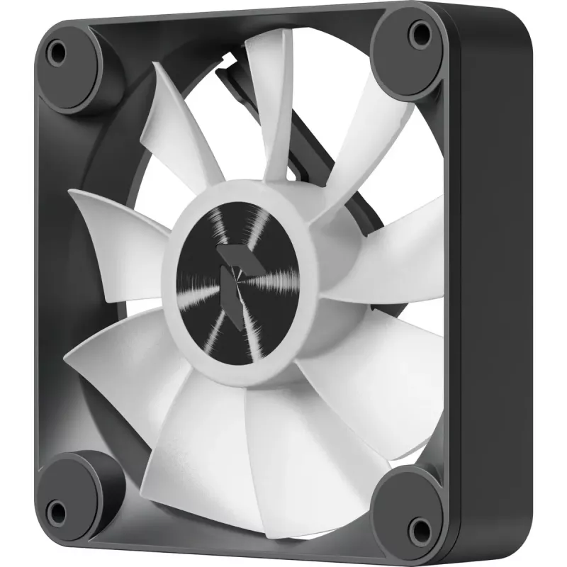 Korpusa ventilators APNX FP1-R 120 mm, melns, apgriezta gaisa plūsma, 3 gab. iepakojumā