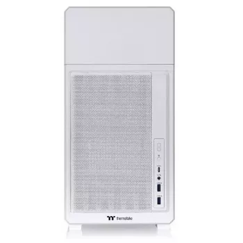 Datora korpuss THERMALTAKE TR300 TG Snow balta mid-tower PC korpuss, rūdīta stikla sānu panelis