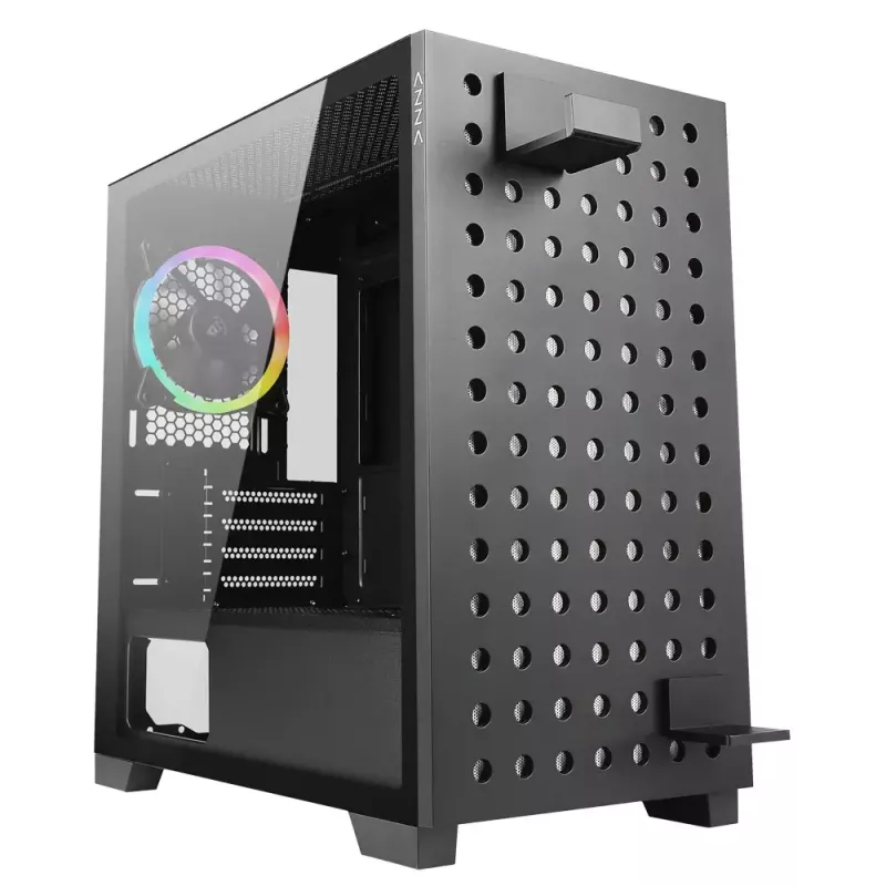PC Case Azza Elise Tower Melns, Tower, Melns