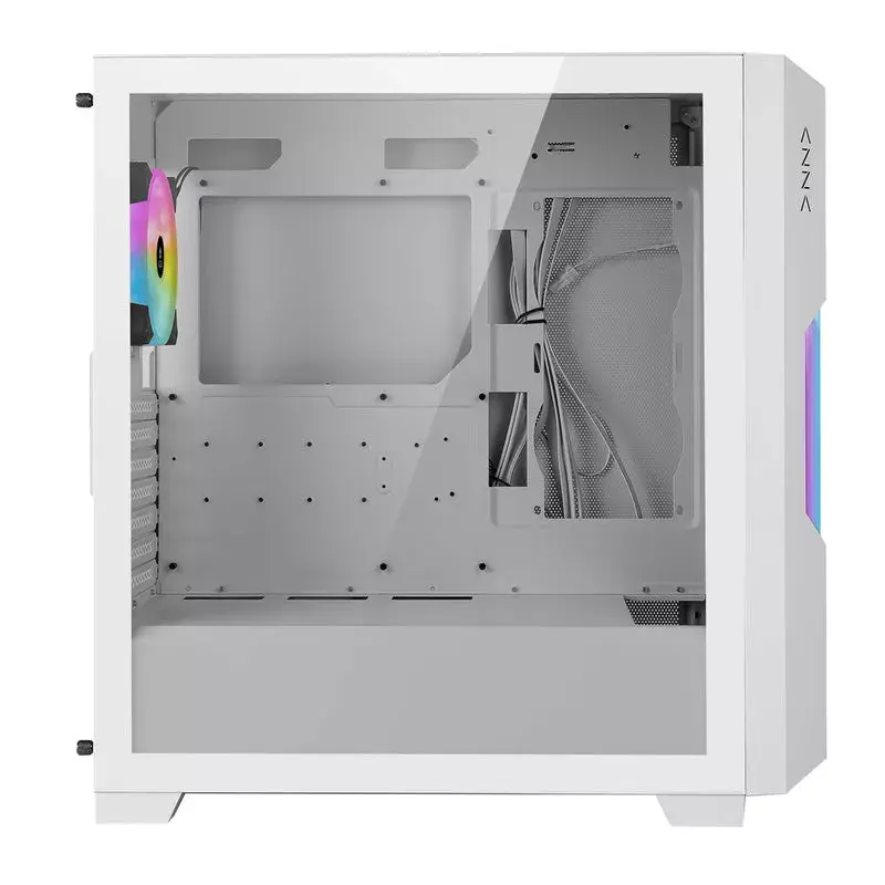 PC korpuss Azza Guardian Glass Midi Tower balts