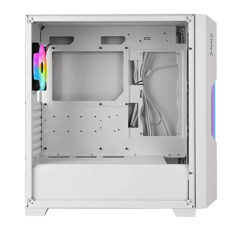 PC korpuss Azza Guardian Glass Midi Tower balts