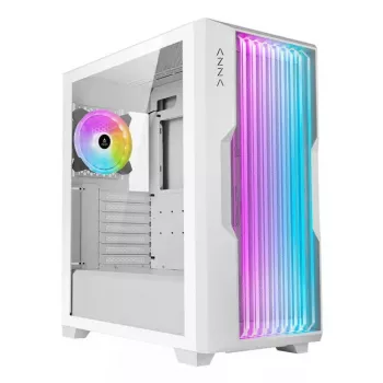 PC korpuss Azza Guardian Glass Midi Tower balts