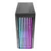 AZZA Guardian Glass Midi Tower datora korpuss — melns, ATX/Micro‑ATX/ITX/EATX, atbalsta 3,5 collas ×2 / 2,5 collas ×4, priekšējos 120/140 mm ventilatorus