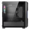 AZZA Guardian Glass Midi Tower datora korpuss — melns, ATX/Micro‑ATX/ITX/EATX, atbalsta 3,5 collas ×2 / 2,5 collas ×4, priekšējos 120/140 mm ventilatorus