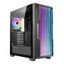 AZZA Guardian Glass Midi Tower datora korpuss — melns, ATX/Micro‑ATX/ITX/EATX, atbalsta 3,5 collas ×2 / 2,5 collas ×4, priekšējos 120/140 mm ventilatorus