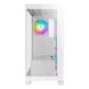 PC Midi Tower AZZA Cove (CSAZ-570W) — Melns, ATX/Micro-ITX/ITX, 3x120 mm sānu ventilatori, 1x120 mm aizmugurējais ventilators, atbalsta 2,5 collu un 3,5 collu diskus