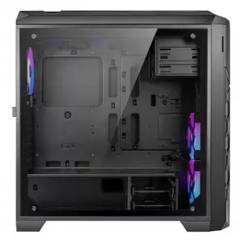 PC Case AZZA STORM ARGB Full Tower — Melns, ATX/Micro-ATX/EATX support, 2x 3.5 inch + 6x 2.5 inch bays, ARGB fans preinstalled