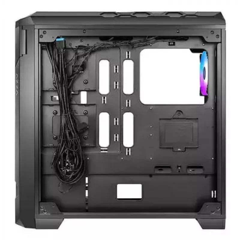 PC Case AZZA STORM ARGB Full Tower — Melns, ATX/Micro-ATX/EATX support, 2x 3.5 inch + 6x 2.5 inch bays, ARGB fans preinstalled
