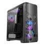 PC Case AZZA STORM ARGB Full Tower — Melns, ATX/Micro-ATX/EATX support, 2x 3.5 inch + 6x 2.5 inch bays, ARGB fans preinstalled