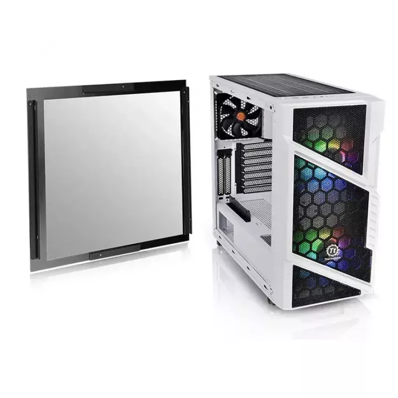 PC korpuss Thermaltake Commander C31 TG Snow ARGB Edition Midi Tower melns, balts