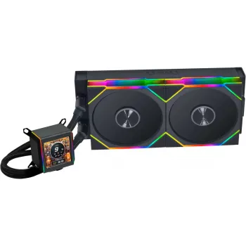 Šķidruma dzesētājs AiO lian li Galahad II LCD 280 TL Wireless Melns — 280 mm radiators, LCD sūknis, bezvadu kontrolieris