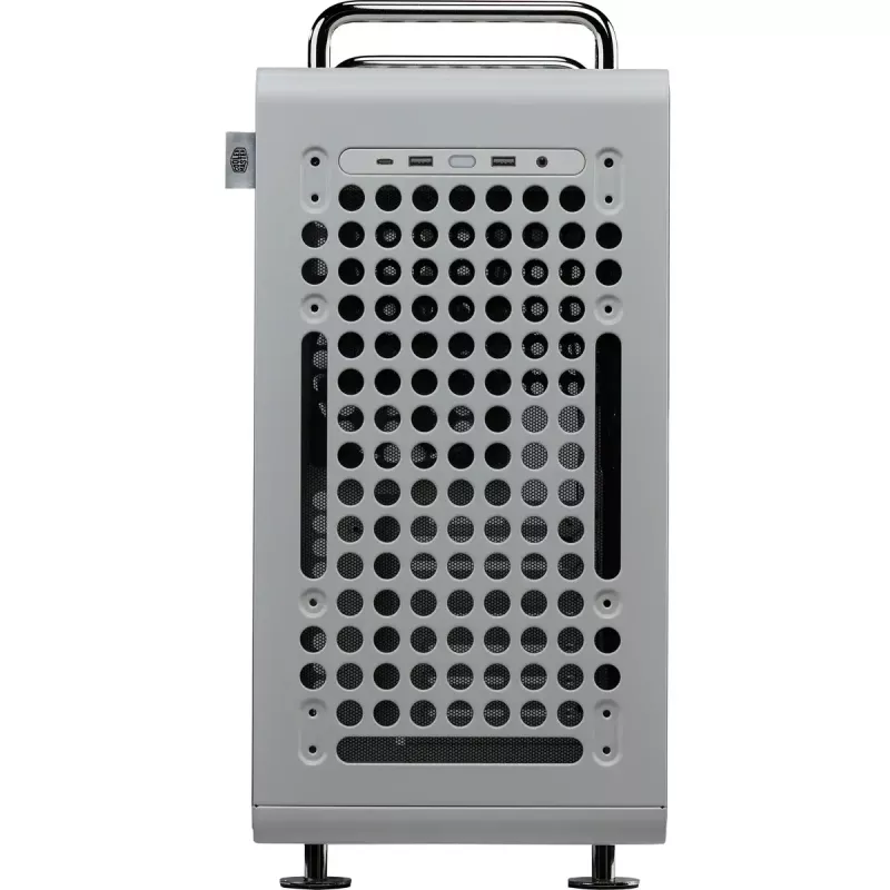 Datorkorpuss Cooler Master QUBE 540 Moonstone — vidustorņa ar rūdīta stikla sānu paneli (pelēks)