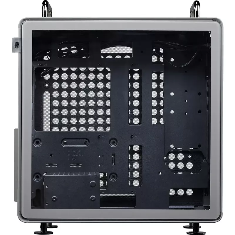 Datorkorpuss Cooler Master QUBE 540 Moonstone — vidustorņa ar rūdīta stikla sānu paneli (pelēks)