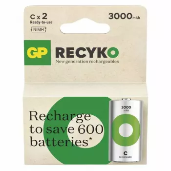 Uzlādējamā baterija GP baterijas Recyko 3000 C NiMH 3000 mAh 1,2 V