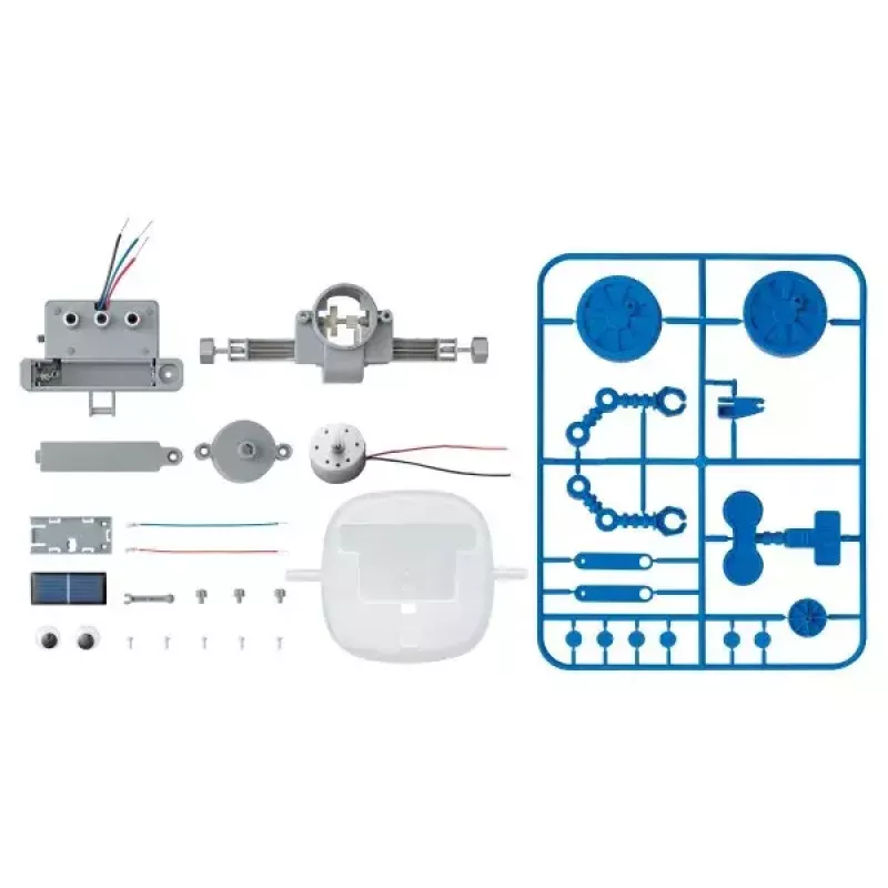 Izglītojošs roverrobota komplekts HCM 4M zaļa Science – modelis 68634, eko tēmas DIY STEM komplekts