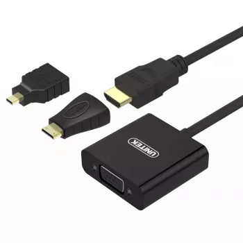 Video kabeļa adapteris UNITEK Y-6355 VGA to HDMI