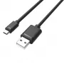 USB kabelis UNITEK Y-C454GBK 0,5 m USB A Micro-USB B melns
