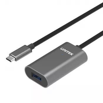 USB kabelis UNITEK U304A USB 3.2 Gen 1 5m USB C USB A Pelēks