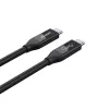 USB4 Gen 2x2 USB C kabelis Unitek C14100BK-0.8M — 0,8 m, USB-C uz USB-C, 40 Gbit/s, melns